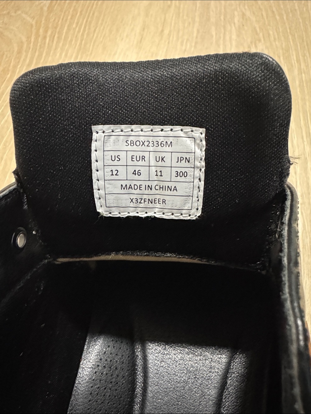 Black Derby Shoes with Brown Tongue Detail - Picture 7 of 8
